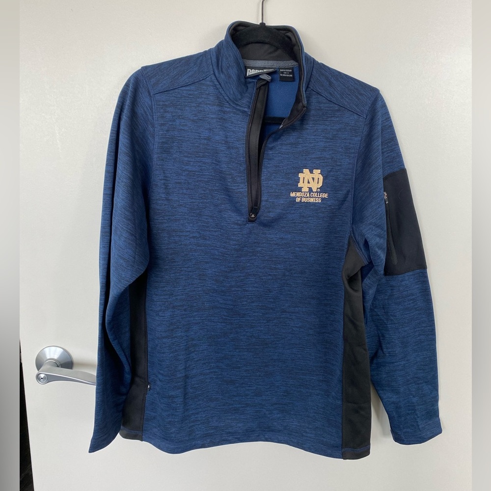Notre Dame Mendoza College of Business quarter zip. Size small. Never worn.